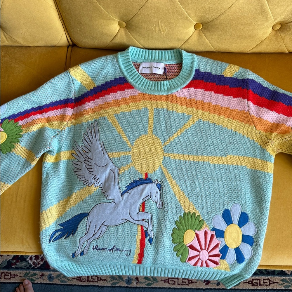 House of Sunny Technicolor Sweater NWT